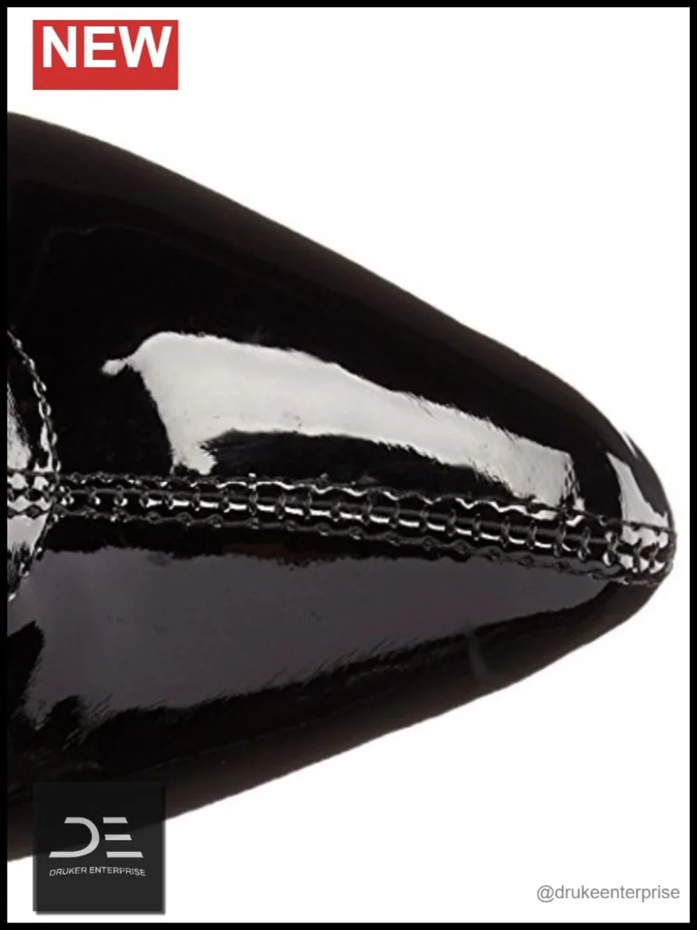 Over-the-Knee Stiletto Heel Boots with Decorative Buckle - Water Resistant